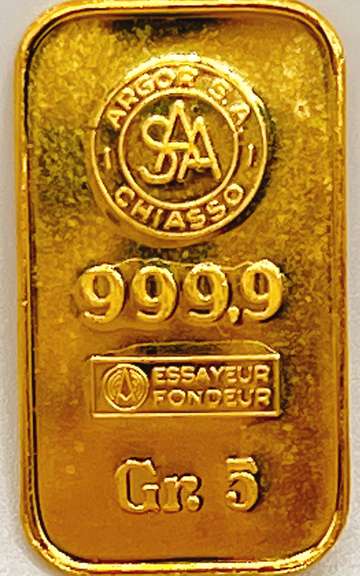 5 gram gold bar
