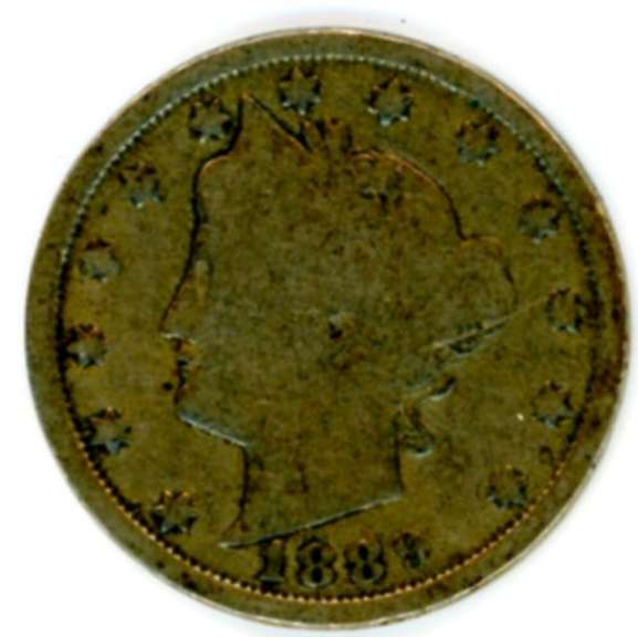 1889 Liberty 'V' Nickel