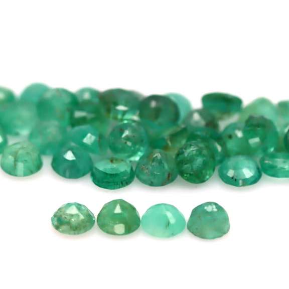 Large 7.36ct 43 piece Zambian Emerald parcel