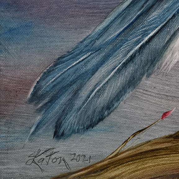 Red Crested Cardinal Original by Katon