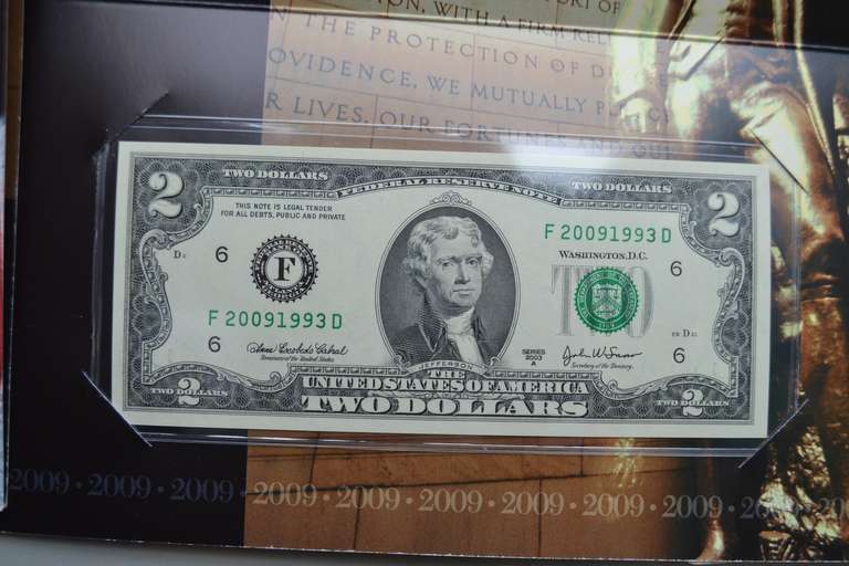 Near Complete 2009 $2 Fed Reserve District Set