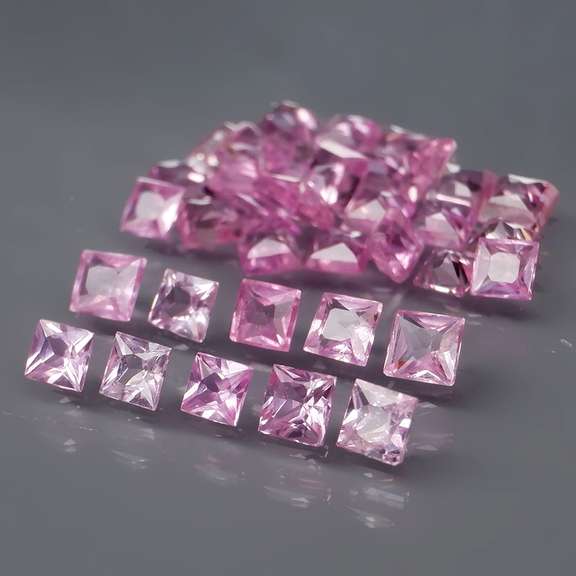 Rare HEATED ONLY 2.72ct pink Sapphire set