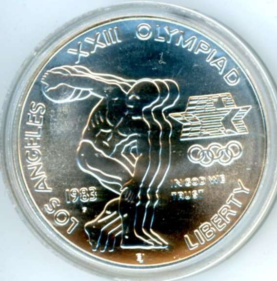 1983-P Olympic Silver Commemorative Dollar