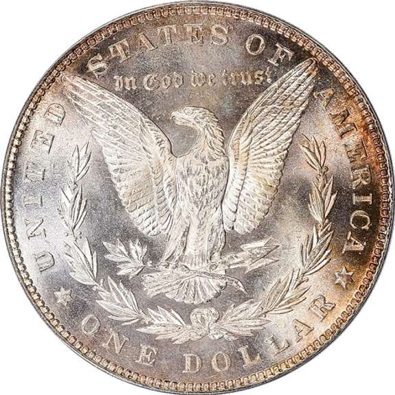 Superb BU 1882P Morgan Silver Dollar Nice Toning!