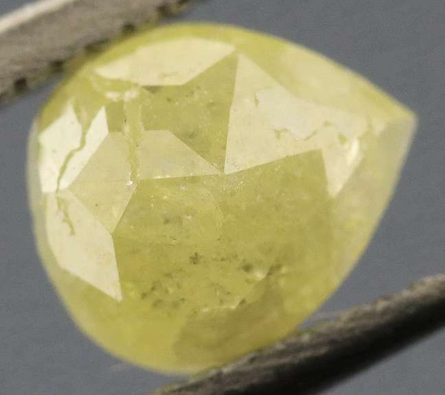 Beautiful .48ct pear cut yellow Diamond