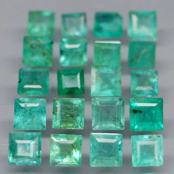 Collectors 3.18ct real Colombian Emerald set