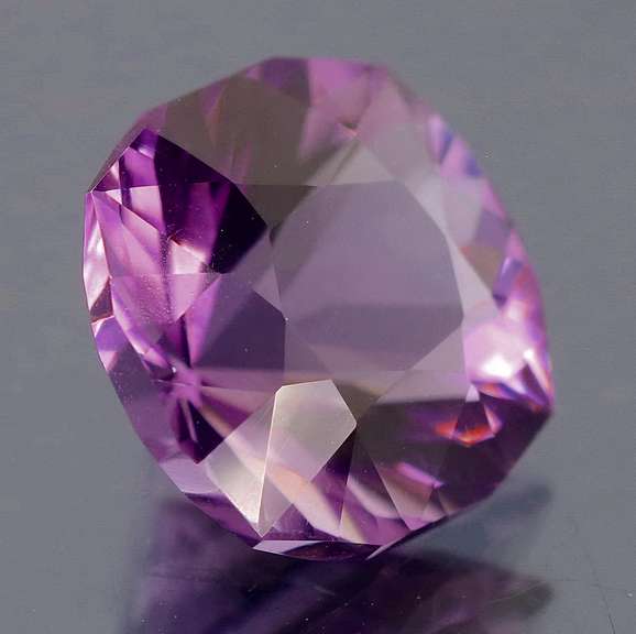 Splendid 4.39ct Portuguese cushion cut Bolivian Amethyst