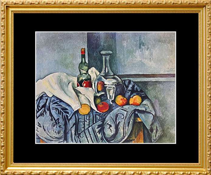 Paul Cezanne, Still Life with Peppermint Bottle