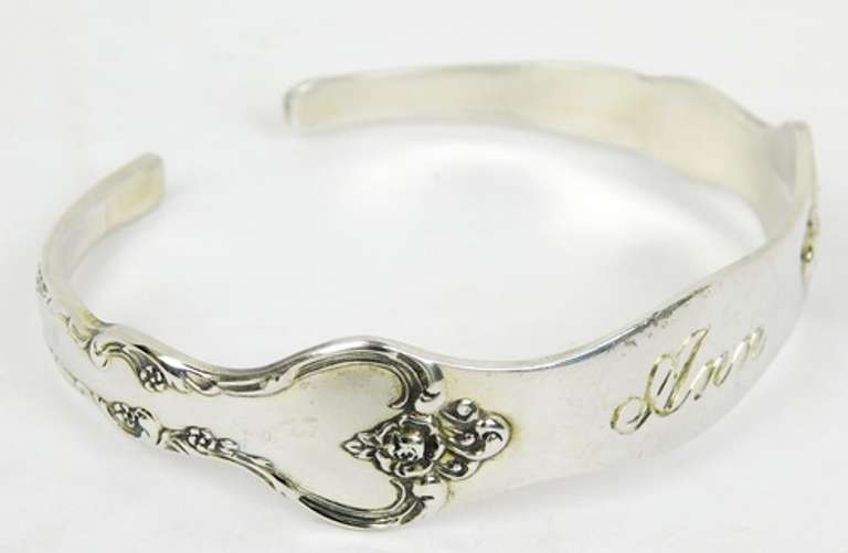 Vintage Reed & Barton Sterling Cuff - Ann