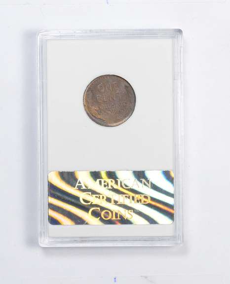 MS65 1919-D Lincoln Wheat Cent - Red/Brown - Graded ACC