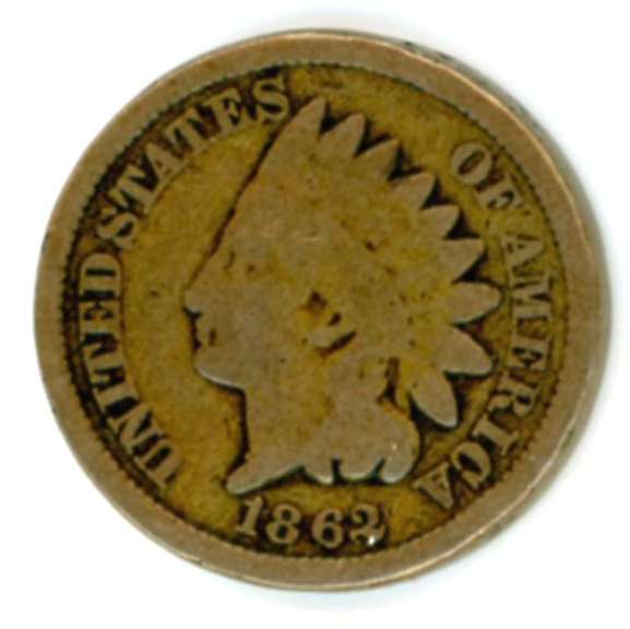 1862 Copper-Nickel Indian Head Cent