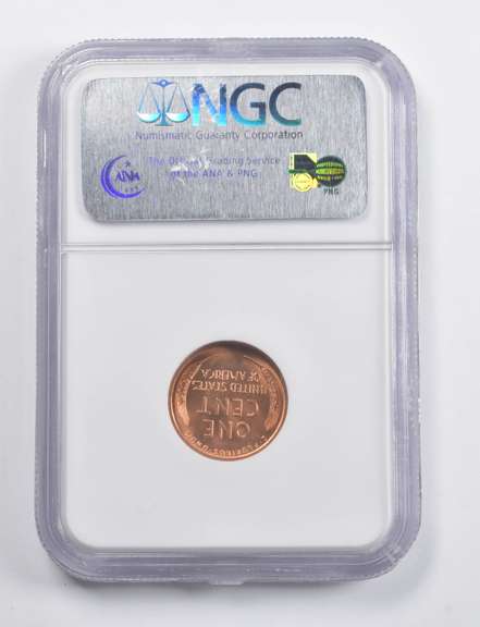 MS67 RD 1954-S Lincoln Wheat Cent NGC