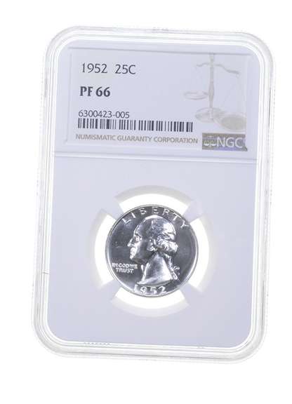 PF66 1952 Washington Quarter - Graded NGC