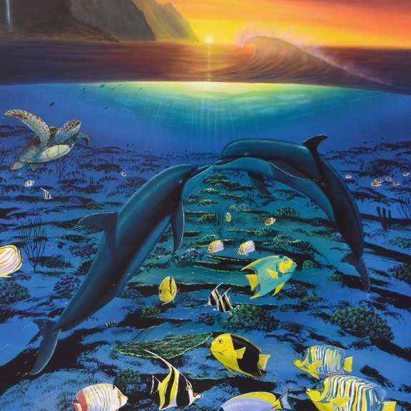 Kiss for the Sea Limited Edition by Wyland