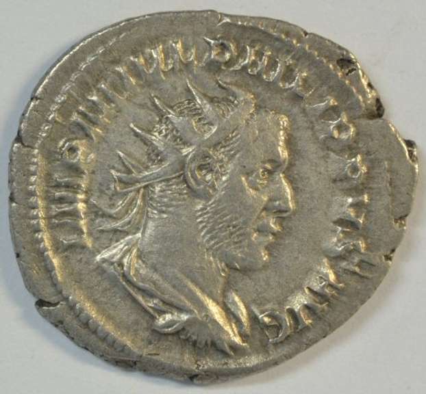 Razor sharp Philip I Roman Silver Antoninianus, 244-249 AD