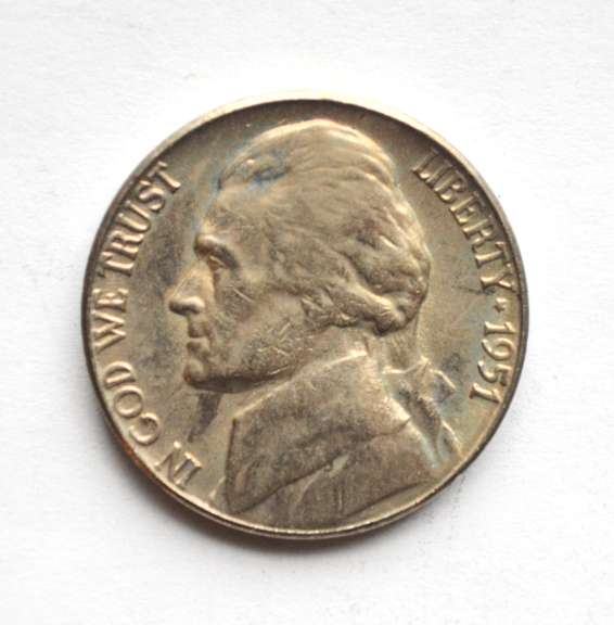 1951 BU Jefferson Nickel Roll