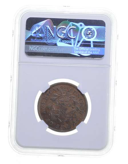 AU DETAILS 1807 Draped Bust Large Cent SM FRAC WITH COMET S271 NGC