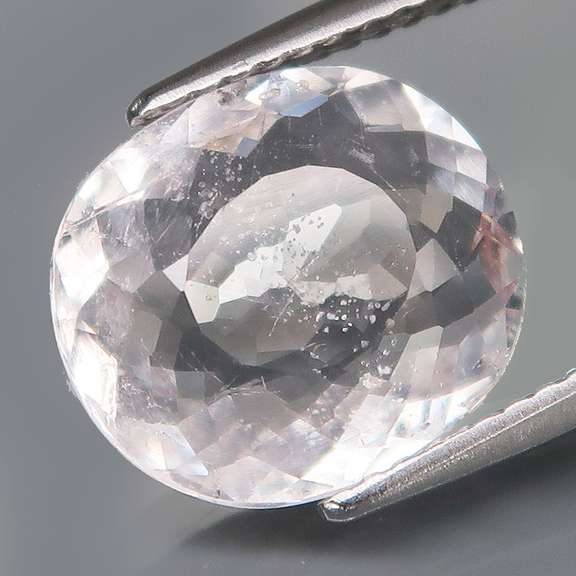 Pendant cut! 3.59ct UNHEATED whisper pink Morganite