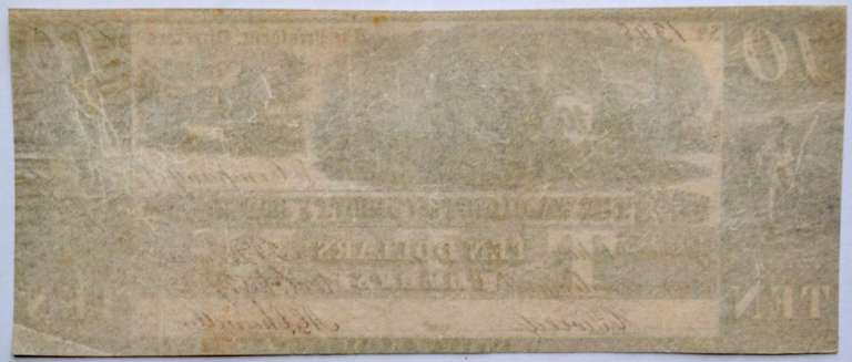 $10 Washington County Maine Feb 27 1835 Near Unc Note