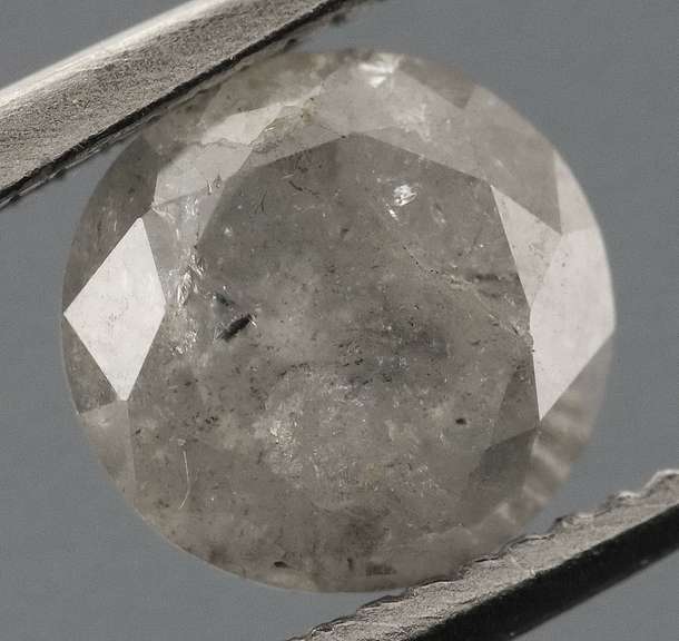 Bright! .55ct gray Diamond solitaire