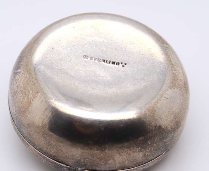 Vintage 925 Sterling Silver Signed Trinket Box