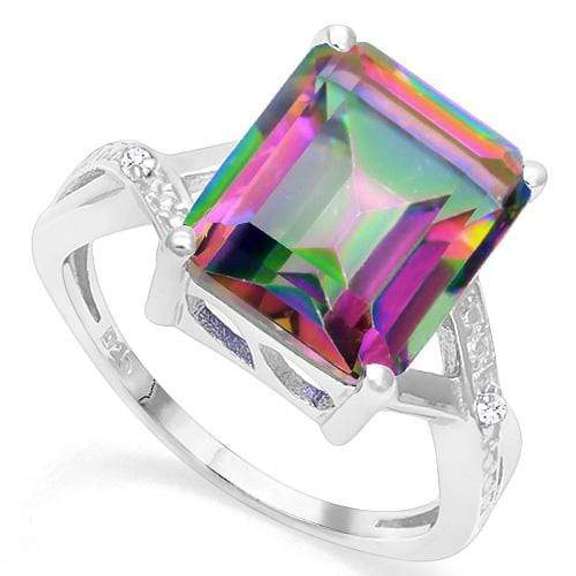 5.22CT MYSTIC GEMSTONE STERLING RING