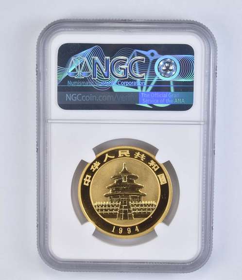 MS69 1994 China 100 Yuan Gold Panda - Small Date - Graded NGC