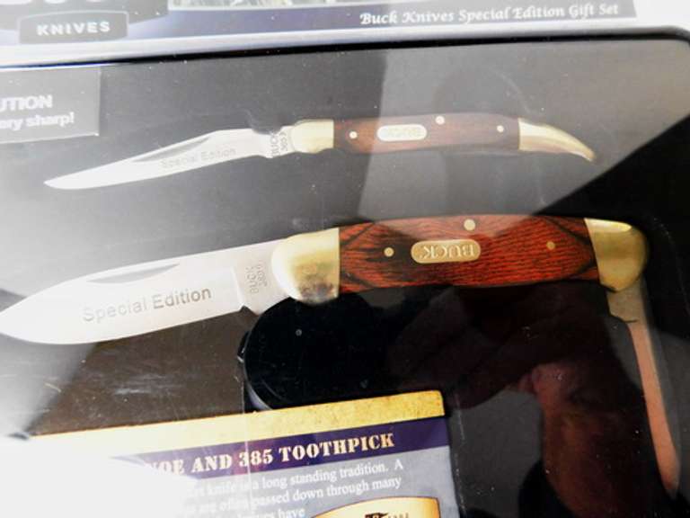 Buck Knives 389 Canoe & 385 Toothpick Gift Set