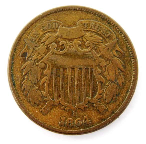 1864 U.S. 2 Cent Coin