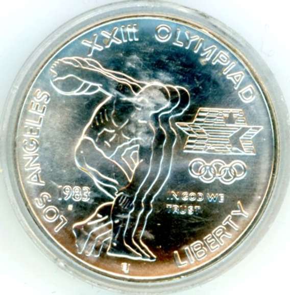1983-S Olympic Silver Commemorative Dollar