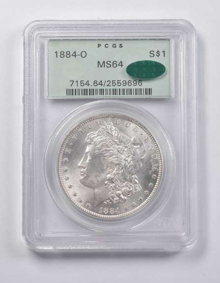 MS64 1884-O Morgan Silver Dollar CAC PCGS