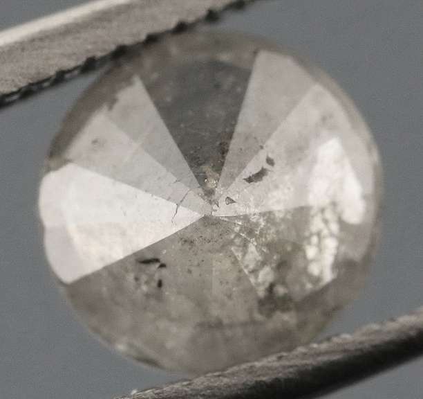 Bright! .55ct gray Diamond solitaire