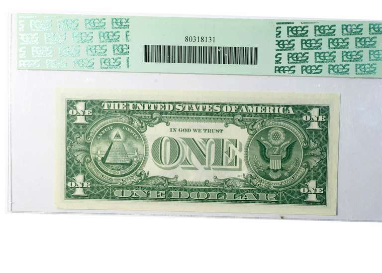 $1 1957 B  Star Silver Certificate PMG 66 Gem New PPQ
