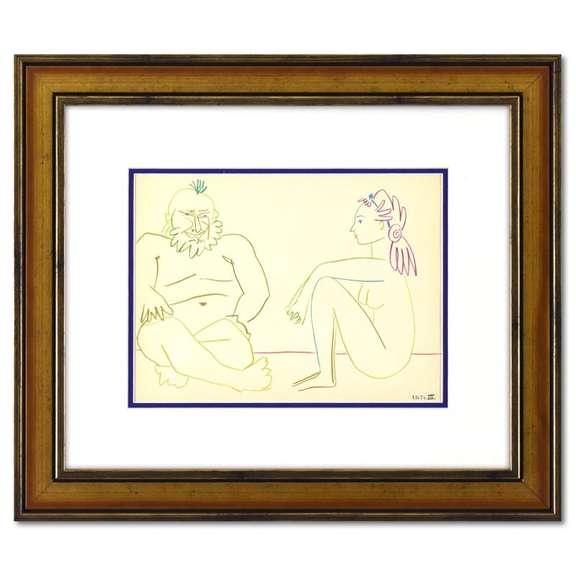 La Comedie Humaine 27.1.54.XIV by Picasso (1881-1973)