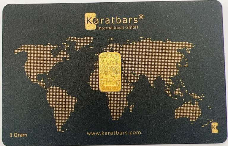 Three one gram gold bars