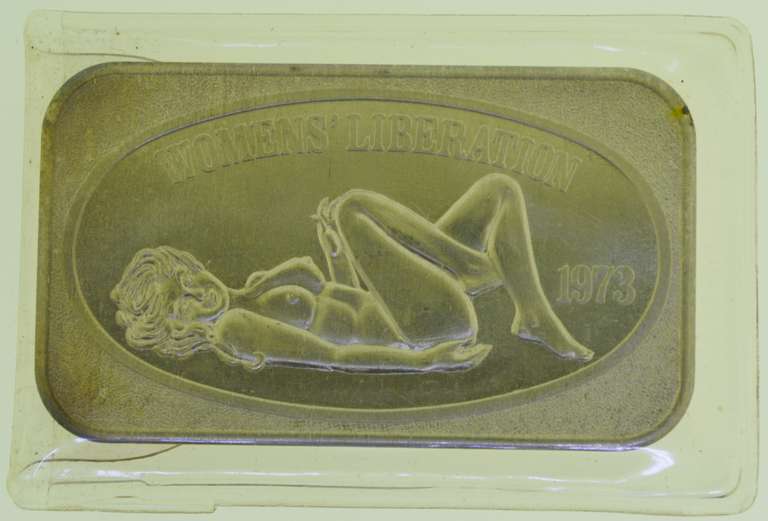 1973 Womens Liberation 1oz .999 Fine Silver Bar