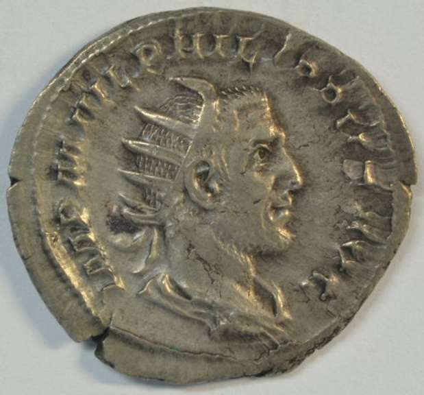 Very sharp Philip I Roman Silver Antoninianus, 244-249 AD