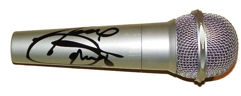 Janet Jackson Autographed Facsimile Signed Microphone