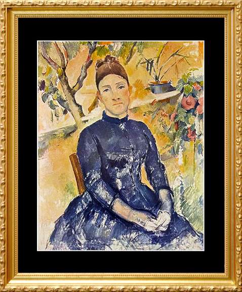 Paul Cezanne, Mme. Cezanne in the Conservatory