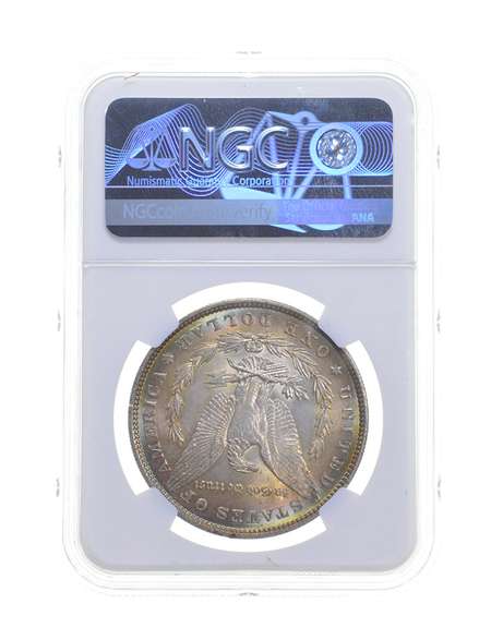 MS62 1886 Morgan Silver Dollar - CAC - Graded NGC