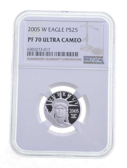 PF70 UCAM 2005-W $25 American Platinum Eagle - Graded NGC