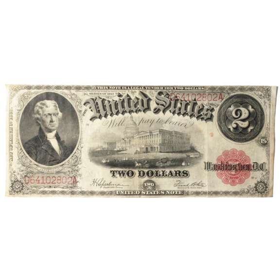 Popular $2 1917 Series US Note