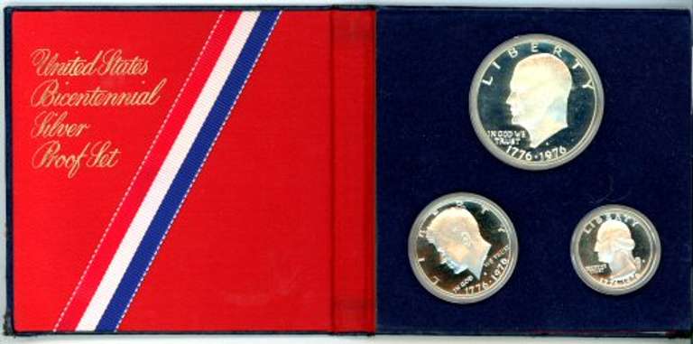 1976 3-Piece Silver Special Bicentennial Proof Set