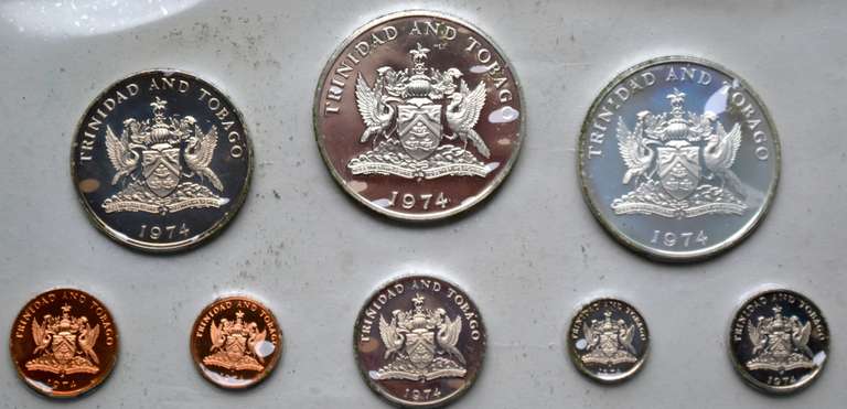 1974 8 Piece Trinidad &Tobago Proof Set