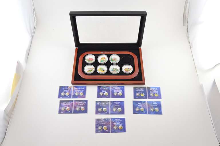 2016-2017 Palau $5 1 Oz .999 Silver Coin 7 Coin Set Display & COA