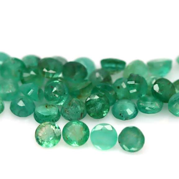 Large 7.36ct 43 piece Zambian Emerald parcel