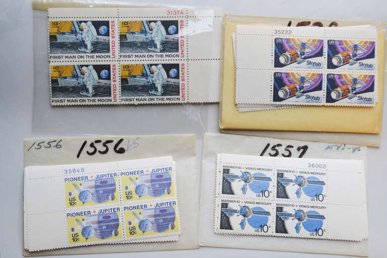 50 Space 10 Cent  Plate Blocks