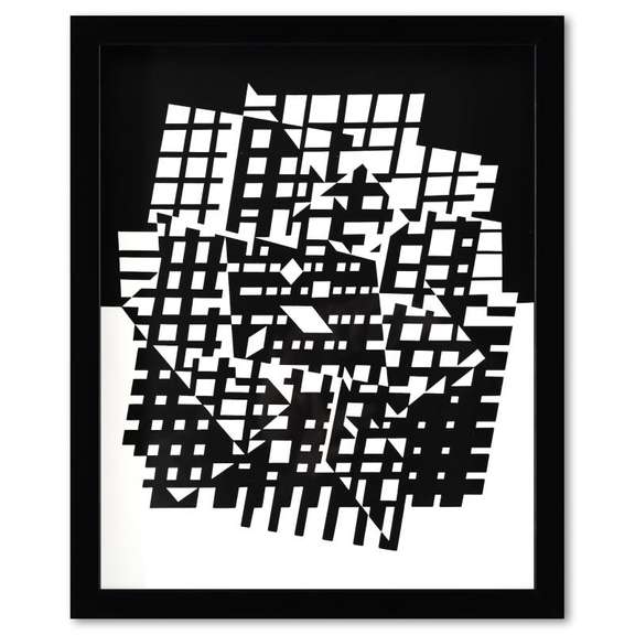 Croises (Diptych) Print by Vasarely (1908-1997)