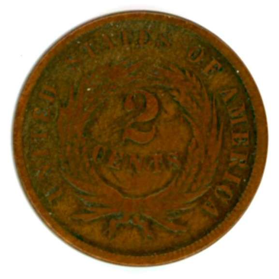 1865 Two Cent Piece