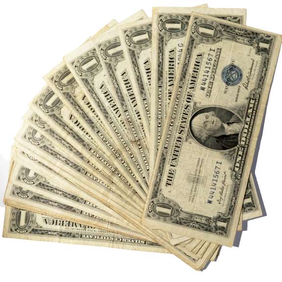 27 Various Series $1 Silver Certificates